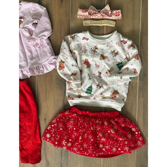 Squiggles by Charlie Christmas Girl's Outfit 18 Months - Picture 2 of 8